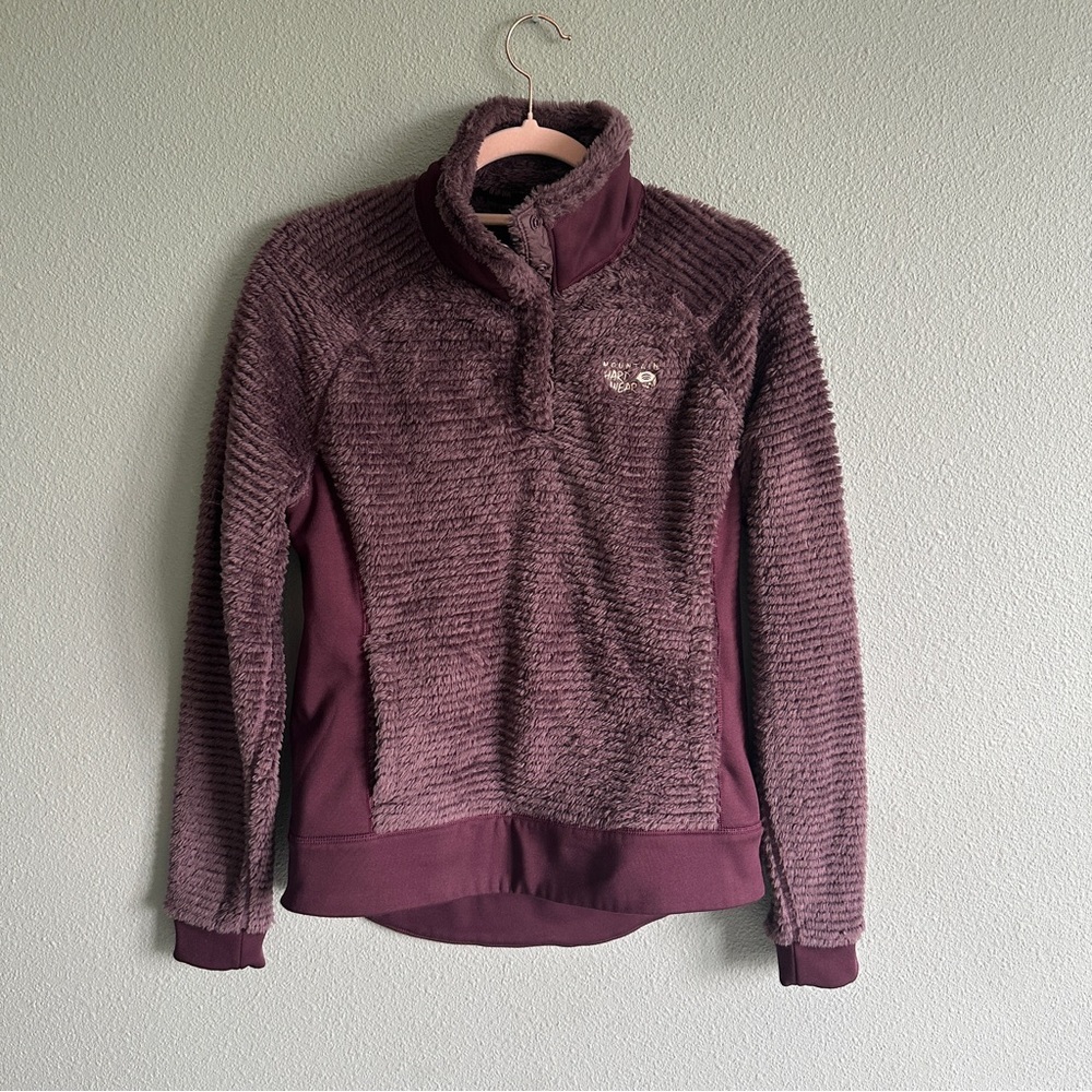 Mountain Hardwear Plush Purple Pullover Sweatshirt Medium